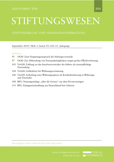 10 Jahre neues Liechtensteinisches Stiftungsrecht: Bestandsaufnahme und Perspektiven