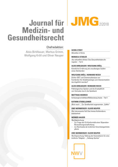 Gmundner Medizinrechts-Kongress 2018 – 4. – 5. Mai 2018