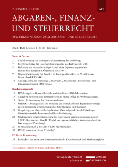Wegzugsbesteuerung bei Anteilen an Immogesellschaften im Verhältnis zu Deutschland (EAS 3442)