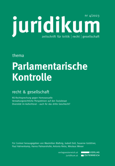 Parlamentarische Kontrolle und Volksanwaltschaft