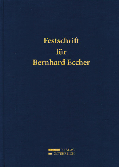 Festschrift für Bernhard Eccher