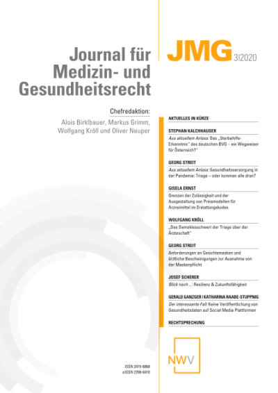 Das „Sterbehilfe-Erkenntnis“ des deutschen BVG – ein Wegweiser für Österreich?“