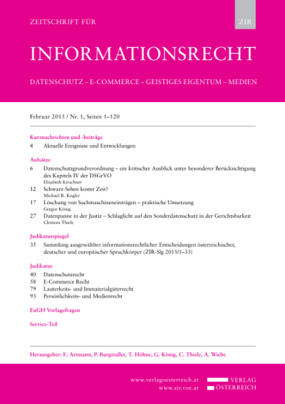 LG Koblenz, 03.11.2014, 15 O 318/13 – Impressum und Email
