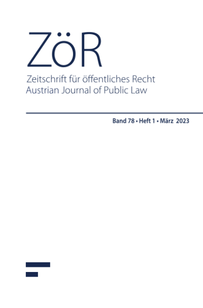 Selbst- und Fremdzitate des VerfassungsgerichtshofsSelf-Citations and Citations to European Constitutional Courts by the Austrian Constitutional Court