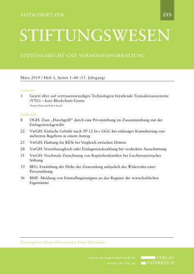VwGH: Nochmals Zurechnung von Kapitaleinkünften bei Liechtensteinischer Stiftung