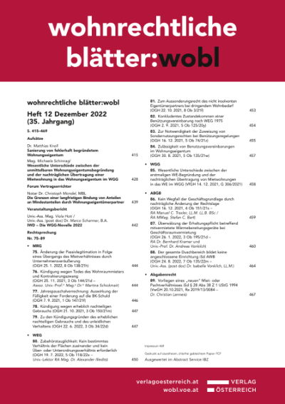 IWD – Die WGG-Novelle 2022