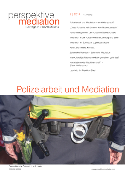 Mediation in der Polizei von Brandenburg und Berlin