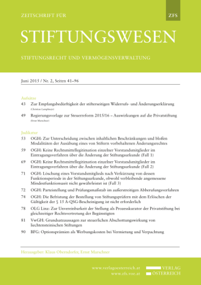 VwGH: Grundsatzaussagen zur steuerlichen Abschottungswirkung von liechtensteinischen Stiftungen