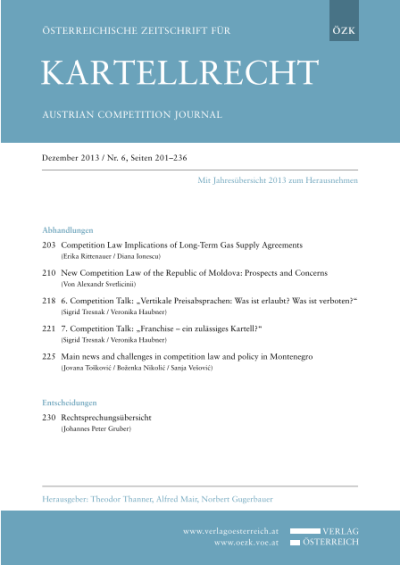 New Competition Law of the Republic of Moldova: Prospects and Concerns