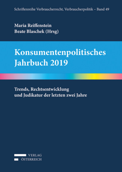 Konsumentenpolitisches Jahrbuch 2019