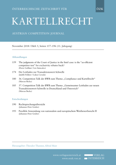 Parallele Anwendung von nationalem und europäischem Wettbewerbsrecht II