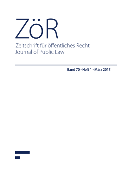 Recent Austrian practice in the field of international law Report for 2014