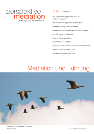 Ansprache und Austausch zur Mediation in der Schweiz