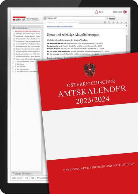 Österreichischer Amtskalender 2023/2024 BUCH und ONLINE
