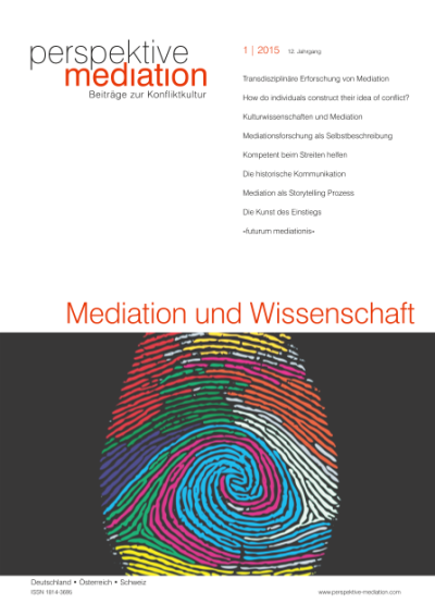 Transdisziplinäre Erforschung von Mediation