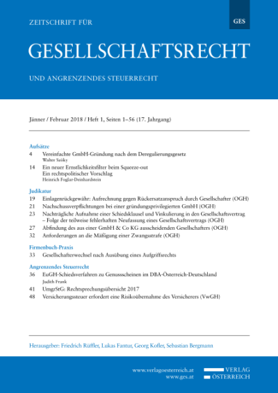 Vereinfachte GmbH-Gründung nach dem Deregulierungsgesetz