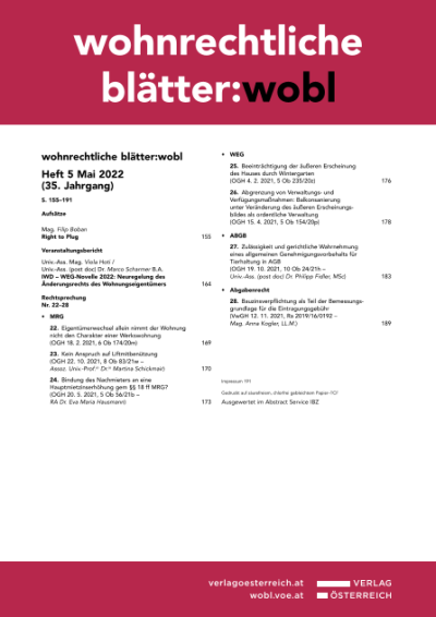 IWD – WEG-Novelle 2022: Neuregelung des Änderungsrechts des Wohnungseigentümers