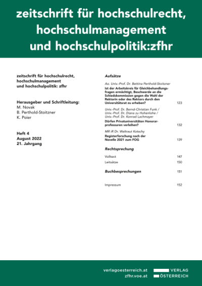 Registerforschung nach der Novelle 2021 zum FOGRegister research after the amendments 2021 to the FOG