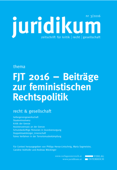 FJT 2016 − Beiträge zur feministischen Rechtspolitik